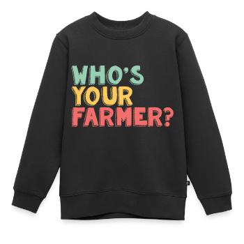 Landwirtschaft - Kinder Premium Organic Sweatshirt - Schwarz - Vorne - AI Model Kid Female (0cm)