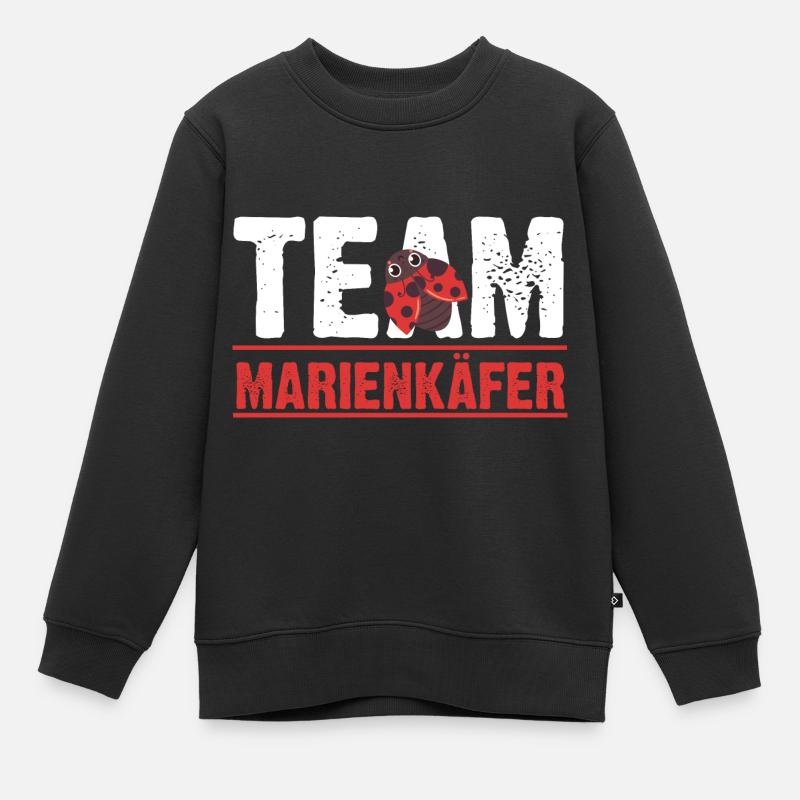 Marienkäfer - Kinder Premium Organic Sweatshirt - Schwarz