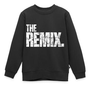 The Remix - Kinder Premium Organic Sweatshirt - Schwarz - Vorne - AI Model Kid Female (0cm)