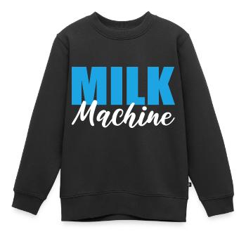 Milchmaschine Stillende Mutter Gift - Kinder Premium Organic Sweatshirt - Schwarz - Vorne - AI Model Kid Female (0cm)
