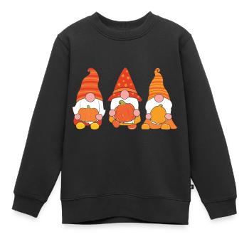 Halloween Zwerge - Kinder Premium Organic Sweatshirt - Schwarz - Vorne - AI Model Kid Female (0cm)