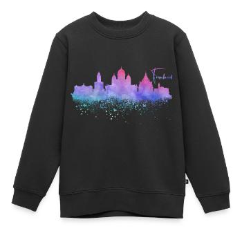 Finlande - Sweat Premium enfant bio - noir - Devant - AI Model Kid Female (0cm)
