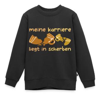 Archäologe Scherben Archäologie Fossilien Geschenk - Kinder Premium Organic Sweatshirt - Schwarz - Vorne - AI Model Kid Female (0cm)