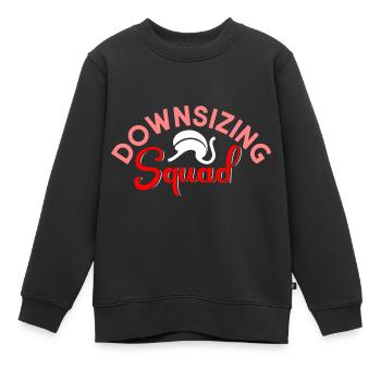 Downsizing Kader Bariatrische Chirurgie - Kinder Premium Organic Sweatshirt - Schwarz - Vorne - AI Model Kid Female (0cm)