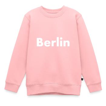 Berlin Germany - Kinder Premium Organic Sweatshirt - Rosa - Vorne - AI Model Kid Female (0cm)
