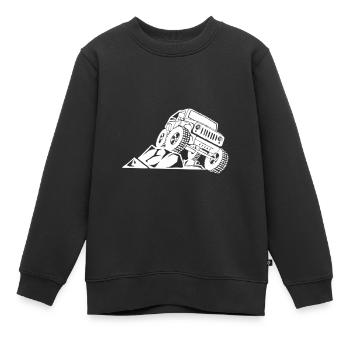 OffRoad Geländewagen - Kinder Premium Organic Sweatshirt - Schwarz - Vorne - AI Model Kid Female (0cm)