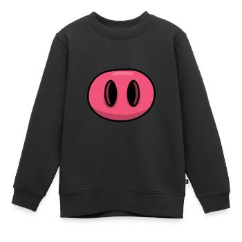 Gesichtsmaske Mundbedeckung Maske Schnauze Gesicht - Kinder Premium Organic Sweatshirt - Schwarz - Vorne - AI Model Kid Female (0cm)