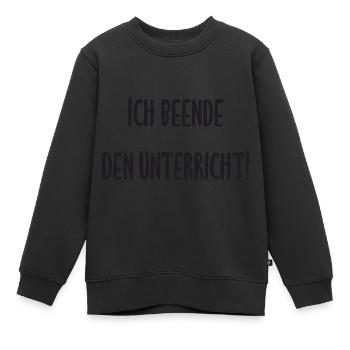 Lehrer - Ich beende den Unterricht - Kinder Premium Organic Sweatshirt - Schwarz - Vorne - AI Model Kid Female (0cm)