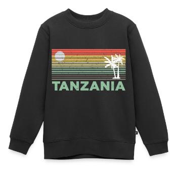 Tanzanie Tanzanie Cadeau pour les Tanzaniens Tanzanie - Sweat Premium enfant bio - noir - Devant - AI Model Kid Female (0cm)