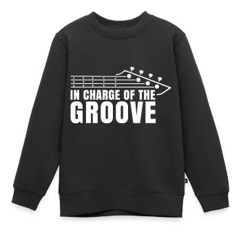 Bassist In Charge of the Groove Bass musiciens - Sweat Premium enfant bio - noir - Devant - AI Model Kid Female (0cm)