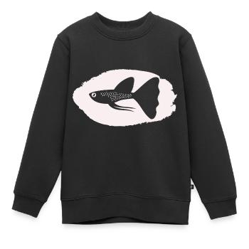 Fisch Aquarium Meerestier Klima Umweltschutz - Kinder Premium Organic Sweatshirt - Schwarz - Vorne - AI Model Kid Female (0cm)