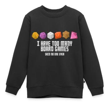 Brettspiel - Kinder Premium Organic Sweatshirt - Schwarz - Vorne - AI Model Kid Female (0cm)