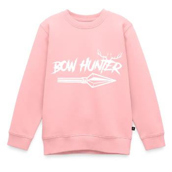 Pfeilspitze Bogenjäger Bogenjagd Für Jagdsaison - Kinder Premium Organic Sweatshirt - Rosa - Vorne - AI Model Kid Female (0cm)