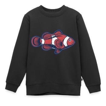 Clownfisch - Kinder Premium Organic Sweatshirt - Schwarz - Vorne - AI Model Kid Female (0cm)