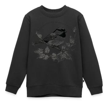 Dessin - Sweat Premium enfant bio - noir - Devant - AI Model Kid Female (0cm)
