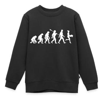 Evolution - Cheval de loisir - Équitation - Sports amusants - Sweat Premium enfant bio - noir - Devant - AI Model Kid Female (0cm)