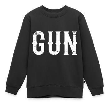Gun Vatertag Partnerlook - Kinder Premium Organic Sweatshirt - Schwarz - Vorne - AI Model Kid Female (0cm)