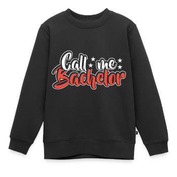 Baccalauréat Réussi Graduation Doctorat Graduation - Sweat Premium enfant bio - noir - Devant - AI Model Kid Female (0cm)