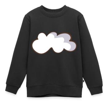 Wolke - Kinder Premium Organic Sweatshirt - Schwarz - Vorne - AI Model Kid Female (0cm)