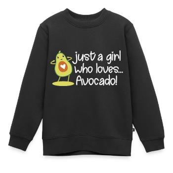 Avocado - Kinder Premium Organic Sweatshirt - Schwarz - Vorne - AI Model Kid Female (0cm)