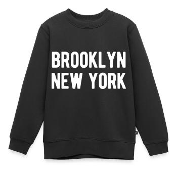 Brooklyn New York - Kinder Premium Organic Sweatshirt - Schwarz - Vorne - AI Model Kid Female (0cm)