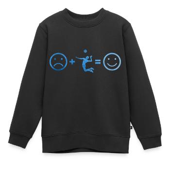 Women's Volleyball Volleyball Player - Kids Premium Organic Sweatshirt - black - Front - AI Model Kid Female (0cm)