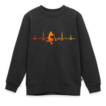 Stunt Scooter Stunt Roller Scooter Stuntscooter - Kinder Premium Organic Sweatshirt - Schwarz - Vorne - AI Model Kid Female (0cm)