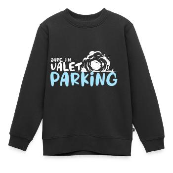 Sicher, ich bin Parkwächterin Hotelrezeptionistin - Kinder Premium Organic Sweatshirt - Schwarz - Vorne - AI Model Kid Female (0cm)