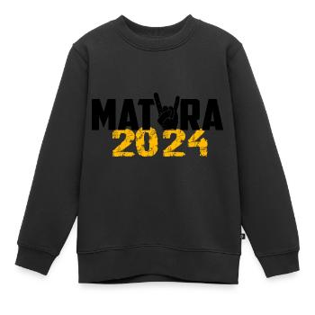 Matura 2024 Maturareise Maturafeier Maturant - Kinder Premium Organic Sweatshirt - Schwarz - Vorne - AI Model Kid Female (0cm)