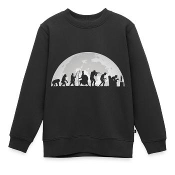 Gamer Mitternacht Vollmond Mond Evolution Gaming - Kinder Premium Organic Sweatshirt - Schwarz - Vorne - AI Model Kid Female (0cm)