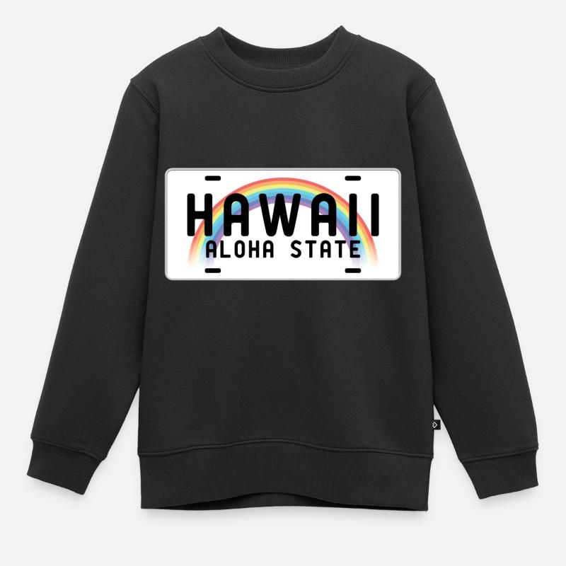 Hawaii Aloha State - Sweat Premium enfant bio - noir