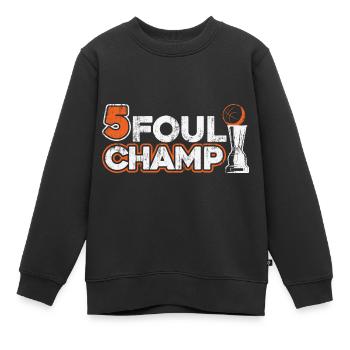 Basketball Basketballer - Kinder Premium Organic Sweatshirt - Schwarz - Vorne - AI Model Kid Female (0cm)