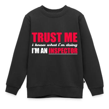 Sarcastique Croyez-moi, je sais ce que je fais, ic - Sweat Premium enfant bio - noir - Devant - AI Model Kid Female (0cm)
