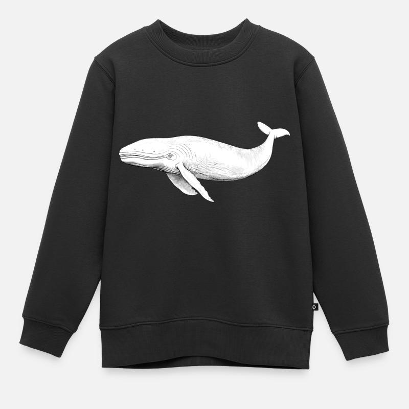 Pottwal - Kinder Premium Organic Sweatshirt - Schwarz