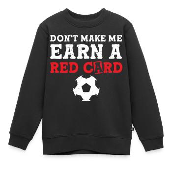 Fußballspieler - Kinder Premium Organic Sweatshirt - Schwarz - Vorne - AI Model Kid Female (0cm)