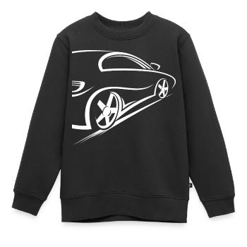 Sportwagen - Kinder Premium Organic Sweatshirt - Schwarz - Vorne - AI Model Kid Female (0cm)