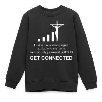Prêtre catholique | Drôle de cadeau | - Sweat Premium enfant bio - noir - Devant - AI Model Kid Female (0cm)