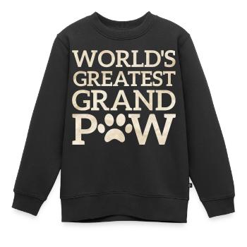 Le plus grand-père du monde - Sweat Premium enfant bio - noir - Devant - AI Model Kid Female (0cm)