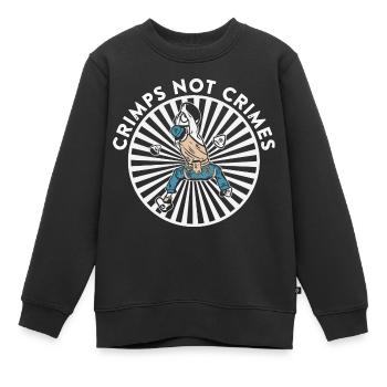 Klettern Bergsport Kletterer - Kinder Premium Organic Sweatshirt - Schwarz - Vorne - AI Model Kid Female (0cm)