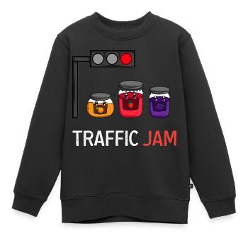 Stau Lustiger Illustrator Gift - Kinder Premium Organic Sweatshirt - Schwarz - Vorne - AI Model Kid Female (0cm)