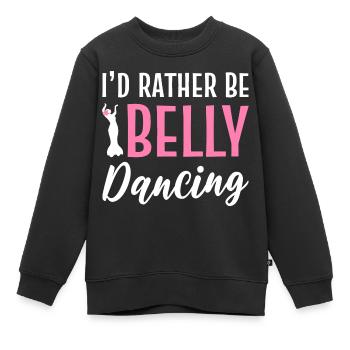 Eher Bauchtanzen Entertainer Geschenk - Kinder Premium Organic Sweatshirt - Schwarz - Vorne - AI Model Kid Female (0cm)