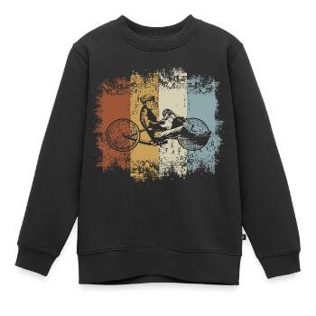 Vintage Handbike - Kinder Premium Organic Sweatshirt - Schwarz - Vorne - AI Model Kid Female (0cm)