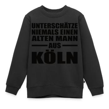 Alter Mann Köln Kölle NRW Geburtstag Ruhrgebiet - Kinder Premium Organic Sweatshirt - Schwarz - Vorne - AI Model Kid Female (0cm)