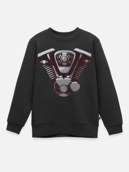 Motorrad Motor - Kinder Premium Organic Sweatshirt - Schwarz