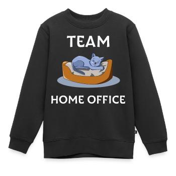 Home Office - Kinder Premium Organic Sweatshirt - Schwarz - Vorne - AI Model Kid Female (0cm)
