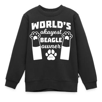 Beagle Jagdhund Laufhund Kinder Geschenk - Kinder Premium Organic Sweatshirt - Schwarz - Vorne - AI Model Kid Female (0cm)