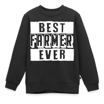 Landwirtschaft - Kinder Premium Organic Sweatshirt - Schwarz - Vorne - AI Model Kid Female (0cm)