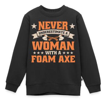 LARP Live-Action-Rollenspiel - Kinder Premium Organic Sweatshirt - Schwarz - Vorne - AI Model Kid Female (0cm)