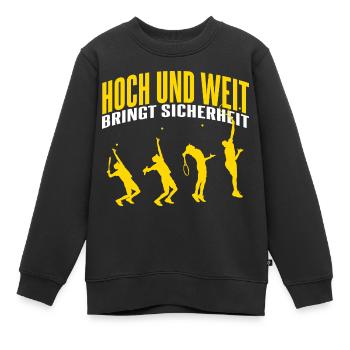 Tennisplatz Tennis Tennisspieler Tennisschläger - Kinder Premium Organic Sweatshirt - Schwarz - Vorne - AI Model Kid Female (0cm)