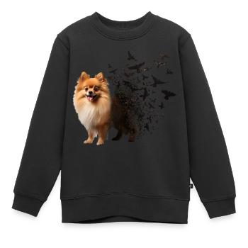 Pommern - Kinder Premium Organic Sweatshirt - Schwarz - Vorne - AI Model Kid Female (0cm)